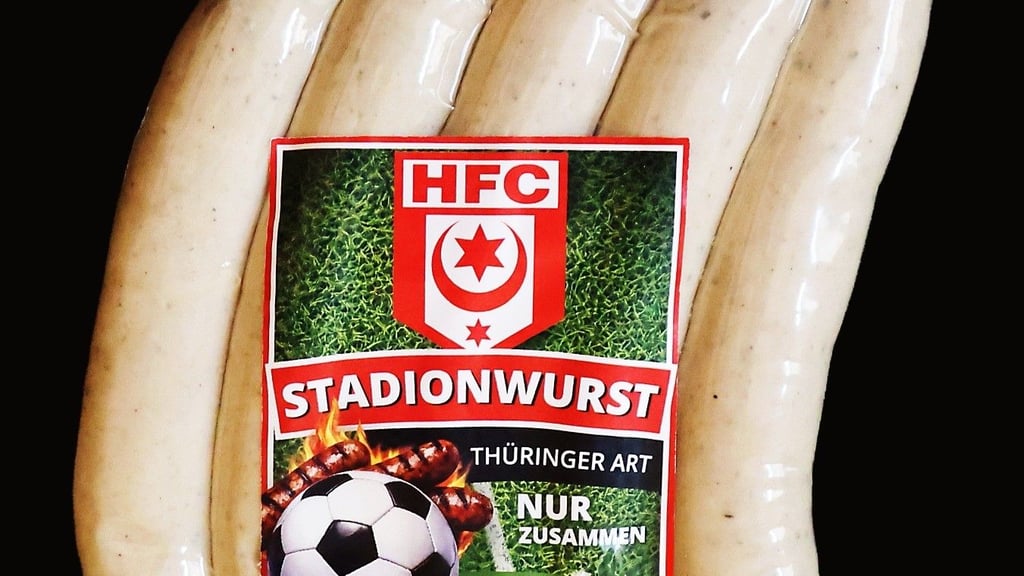 Das Etikett für die neue Stadionbratwurst des HFC gibt es schon.