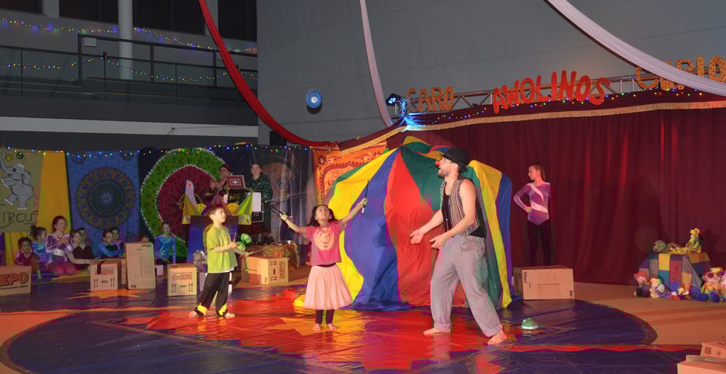 „Willkommen im Gaga-Land“ hieß das Motto der Zirkuswoche der Oschersleber Awolinos in den Winterferien. Die teilnehmenden Kinder präsentierten zum Abschluss artistische Kunststücke vor Publikum.