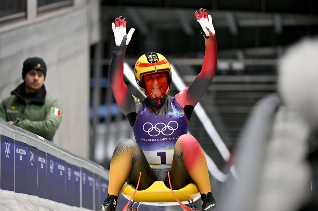 Julia Taubitz liegt beim Rodeln auch nach dem dritten Lauf auf Goldkurs.