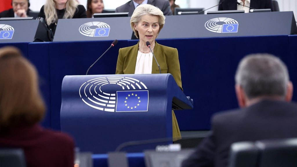 Ursula von der Leyen betonte die Bedeutung des Bürokratieabbaus für Europas Wettbewerbsfähigkeit.
