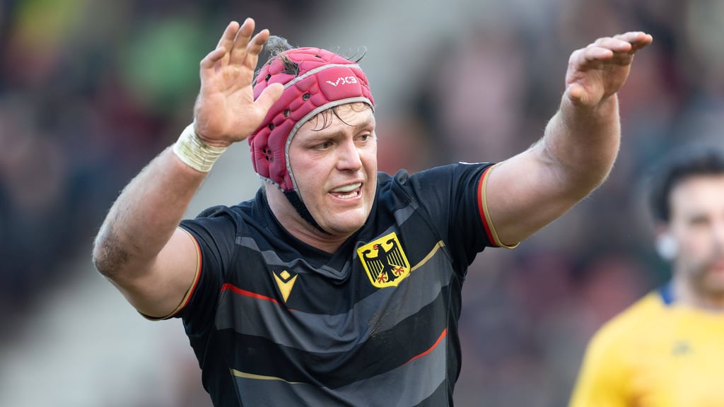 Shawn Ingle kann dank eines deutschen Großvaters den Adler auf der Brust tragen.