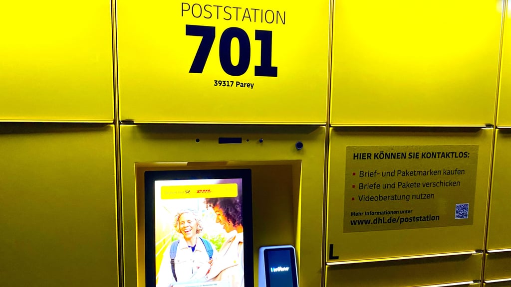 Mit der Nummer 701 ist die Poststation in Parey nun einsatzbereit.