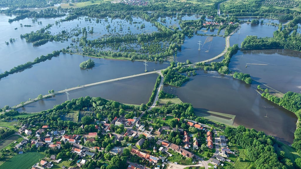 Das letzte große Hochwasser sorgte 2013 für großflächige Überflutungen im Saalekreis.
