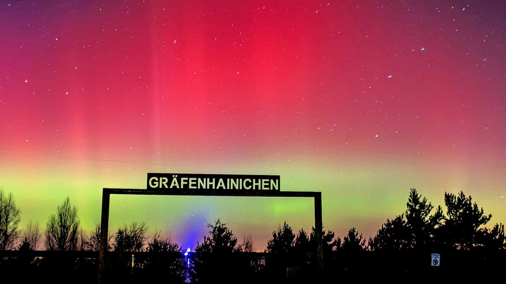 Polarlichter sind im Januar 2026 über Gräfenhainichen mehrfach zu sehen.