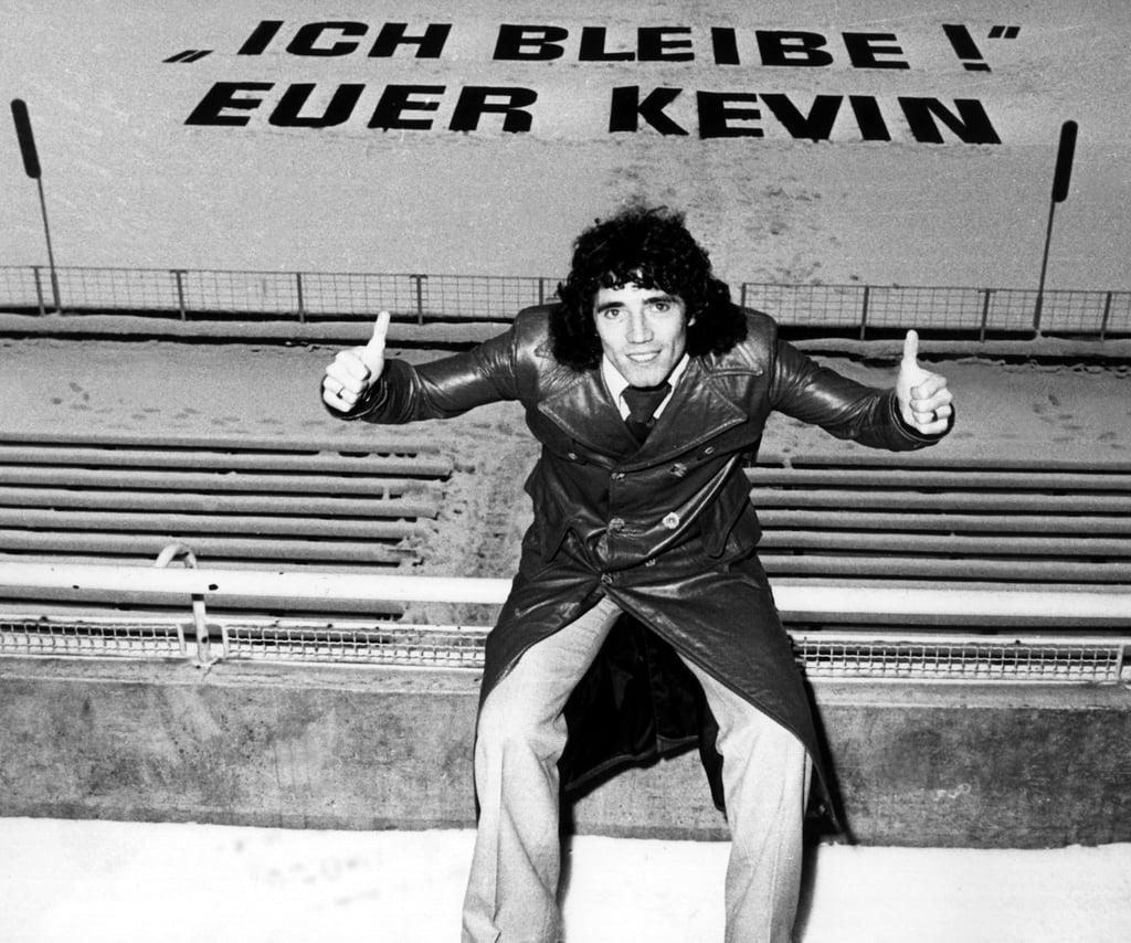 Kevin Keegan im alten Volksparkstadion des HSV.