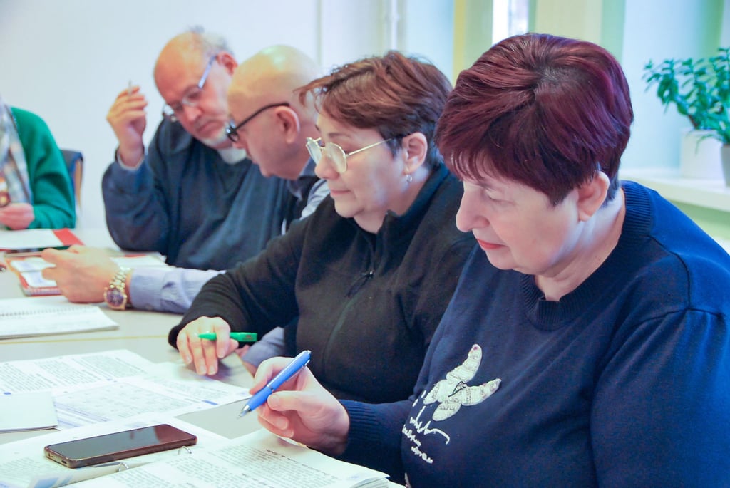 Pauken für die Integration: Ukrainer lernen Deutsch. (Archivbild)