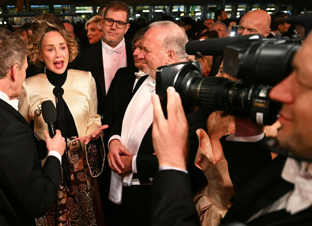 Bei Sharon Stone flossen am roten Teppich ein paar Tränen.
