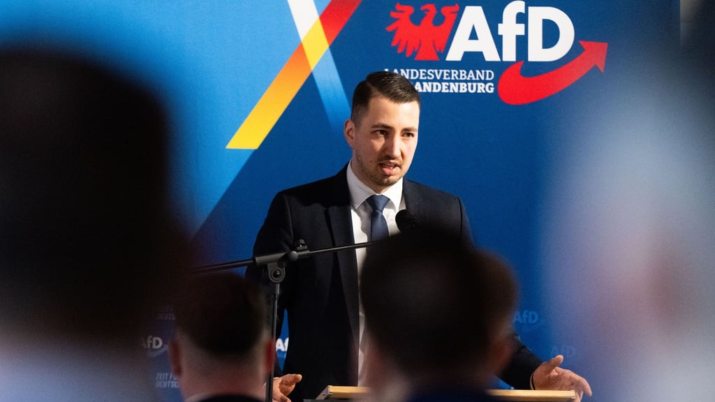Der stellvertretende Landesvorsitzende der AfD-Jugend Generation Deutschland, Felix Niedermeyer, verteidigt seine Teilnahme an einer Veranstaltung einer rechtsextremistischen Vereinigung. (Archivbild)