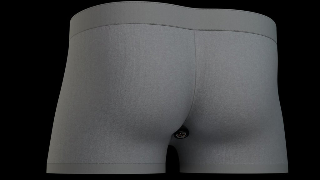 Modell der smarten Unterhose