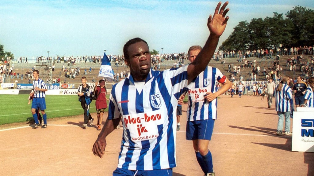 Adolphus Ofodile absolvierte 55 Spiele für den 1. FC Magdeburg. Dabei gelangen dem gebürtigen Nigerianer 24 Tore. Eines seiner bedeutsamsten war der 1:0-Führungstreffer im DFB-Pokal gegen Bayern München.