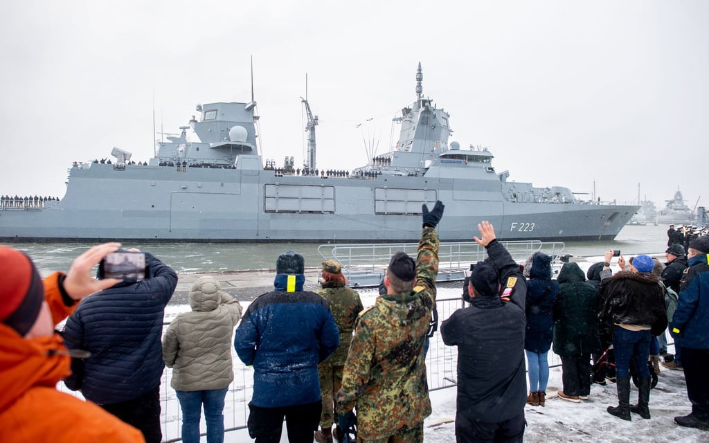Rund 180 Soldatinnen und Soldaten sind an Bord der Fregatte für den Auslandseinsatz.