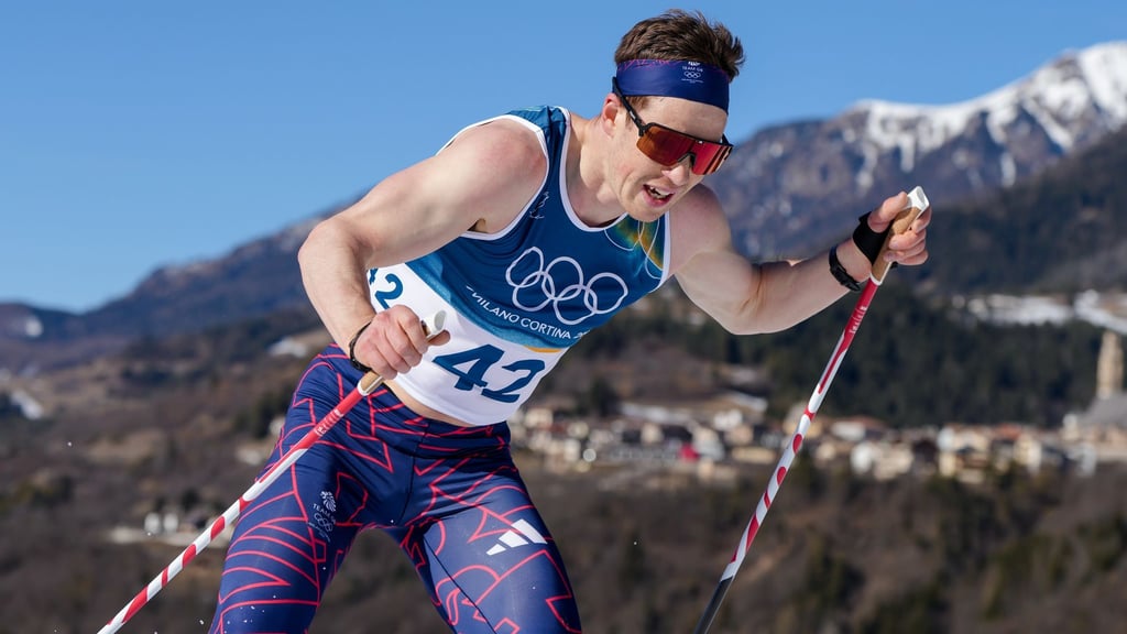 Wiederholungstäter: Andrew Musgrave läuft nur im Leibchen.