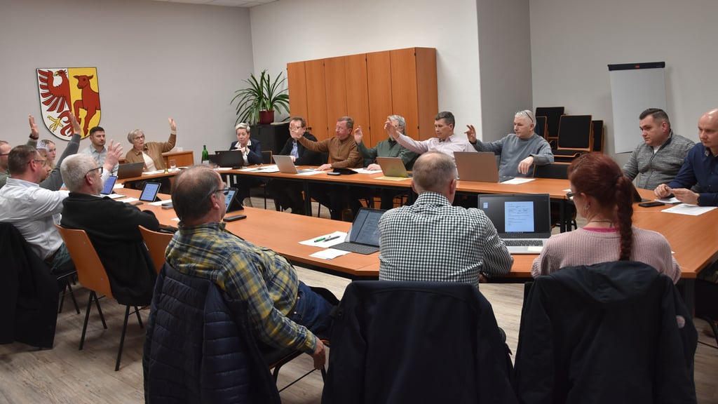 Bei der Abstimmung in Sachen Künstlerstadt blieben nicht nur die Hände der vierköpfigen AfD-Fraktion (rechts), die komplett mit Nein votierte, unten. Es gab auch drei Enthaltungen, unter anderem vom Bürgermeister.