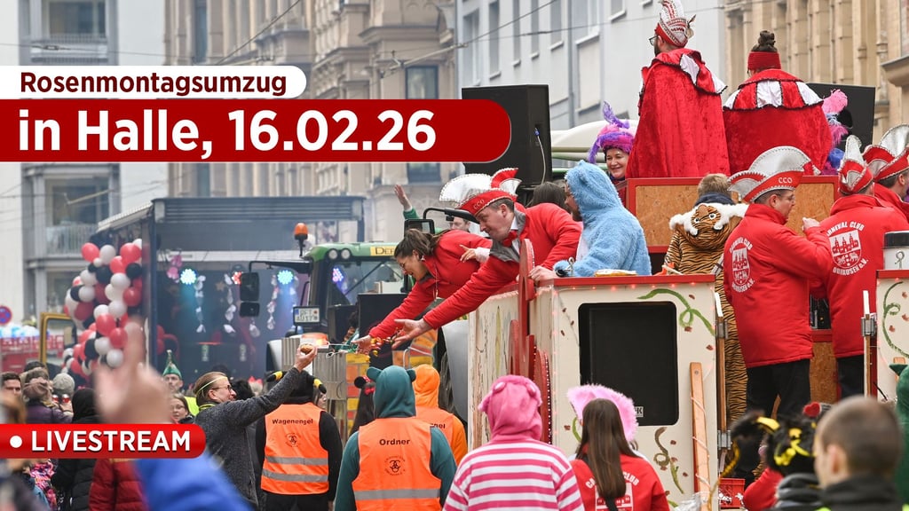 Am Rosenmontag zieht es Närrinnen und Narren wieder zum Umzug nach Halle.