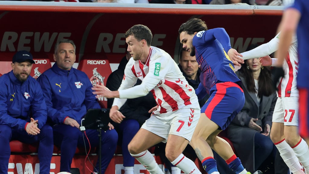 Max Finkgräfe hier im Spiel gegen den 1. FC Köln.