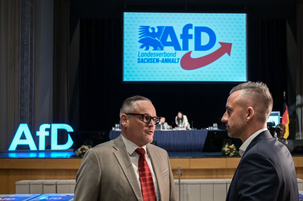 Sie sind Teil des Netzwerks: AfD-Landeschef Martin Reichardt und Spitzenkandidat Ulrich Siegmund (rechts).