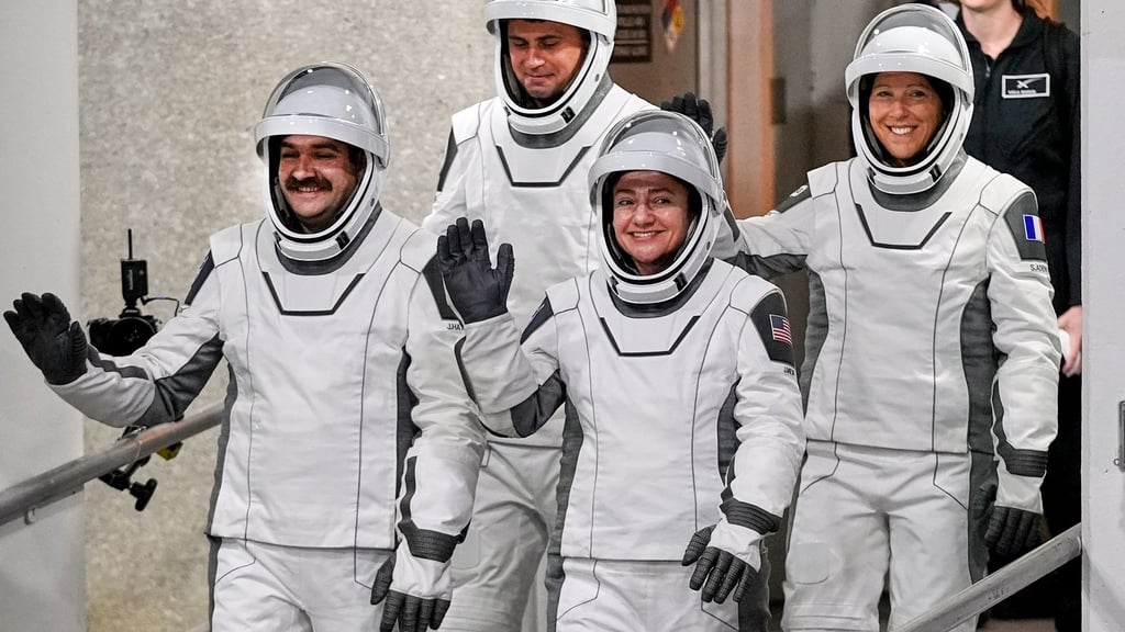 Die Crew 12 ist an der ISS angekommen. (Archivbild)