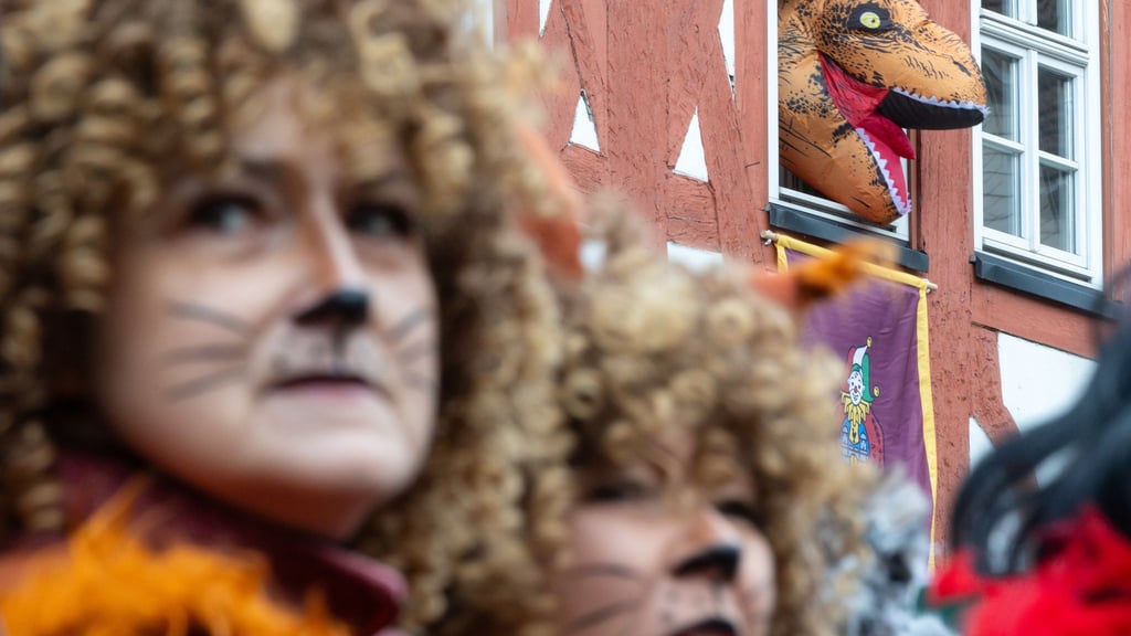 Der Faschingsumzug zieht am Samstag durch Wasungen in Südthüringen. (Archivbild)