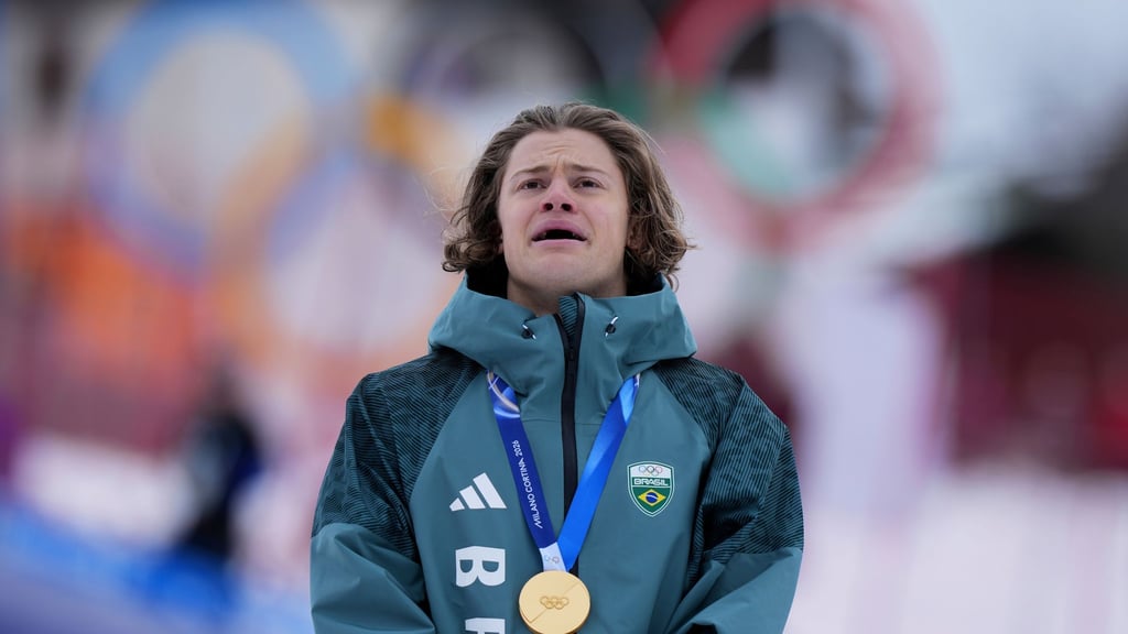 Lucas Pinheiro Braathen holte Brasiliens erste Olympia-Medaille im Winter - und das gleich in Gold.