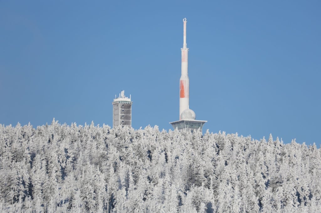 Auf dem Brocken soll es am Montag bis zu 10 Zentimeter Neuschnee geben.