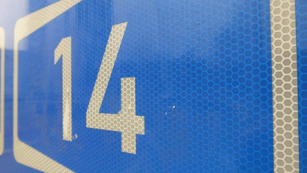 Auf der Autobahn 14 sorgte ein Unfall für Behinderungen.