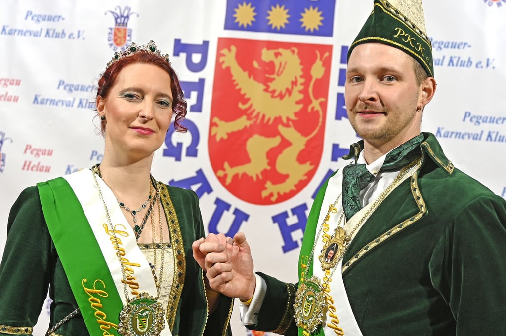 Désirée und Simon Kremers sind das 62. Pegauer Prinzenpaar - und vertreten ganz Sachsen.