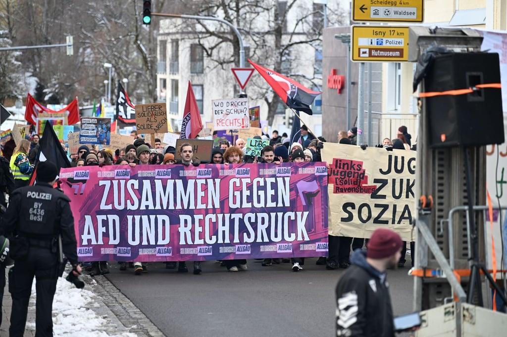 Zahlreiche Menschen wurden zu einer Demo in Lindenberg erwartet.
