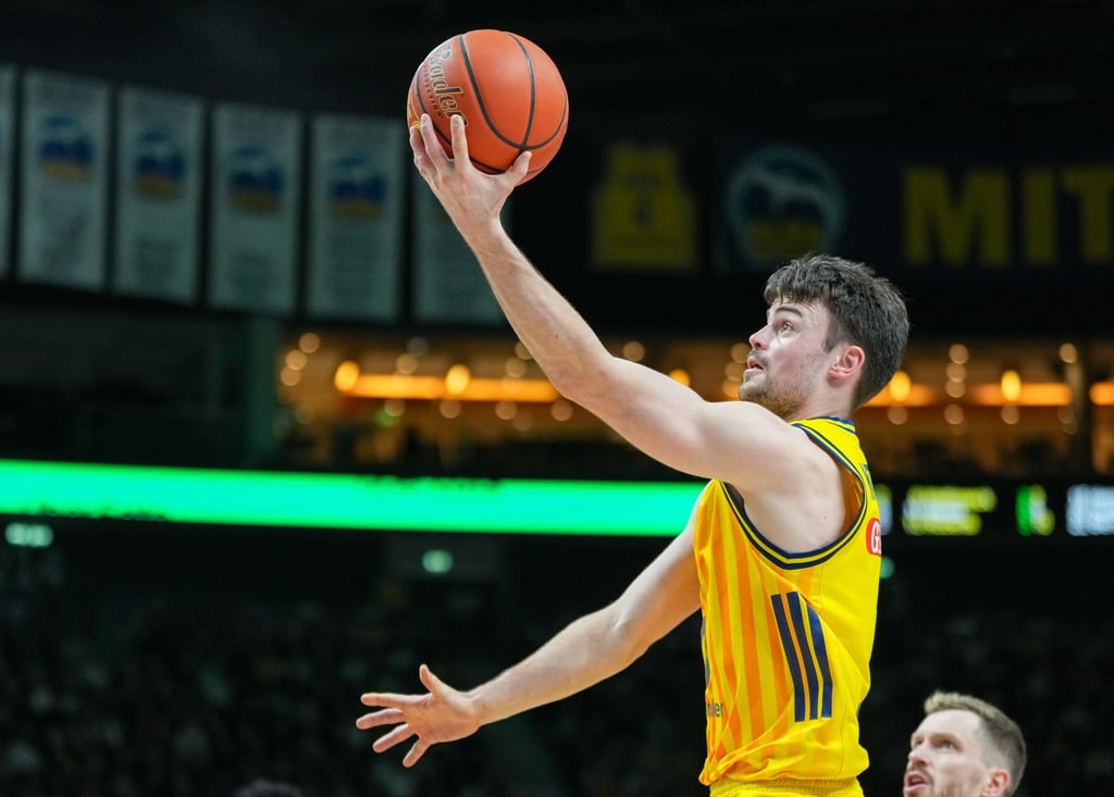 Alba-Kapitän Jonas Mattisseck war bester Schütze in Bamberg