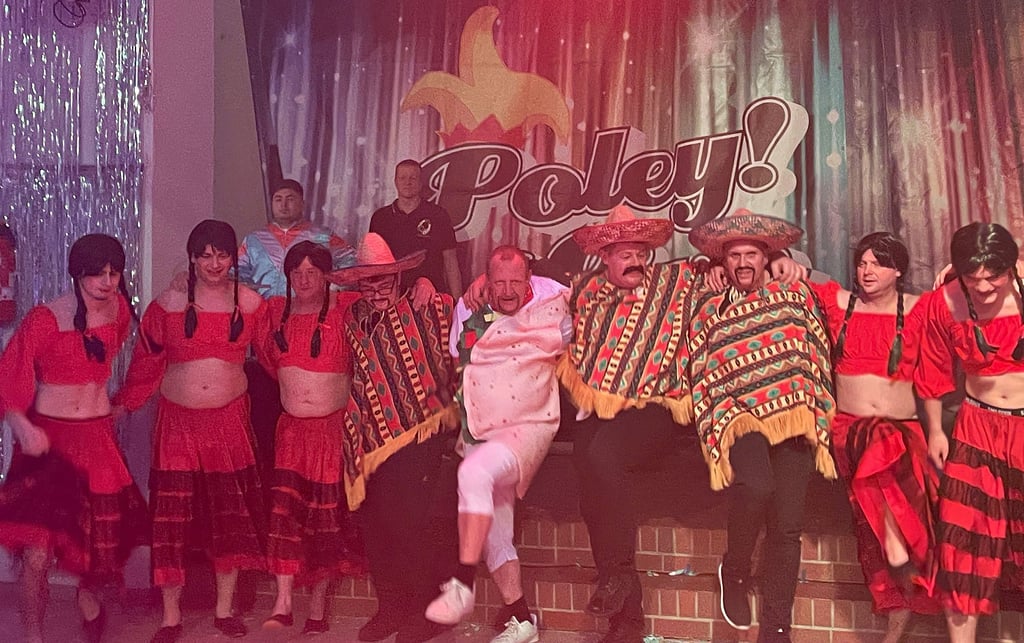 Der Höhepunkt des Karnevals in Poley war der Auftritt des Männerballetts mit einem mexikanischen Tanz. 