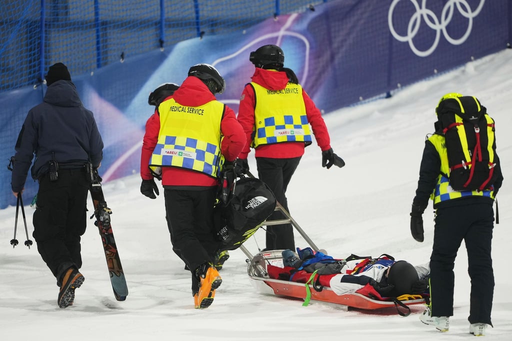 Musste mit einem Schlitten abtransportiert werden: Elias Lajunen