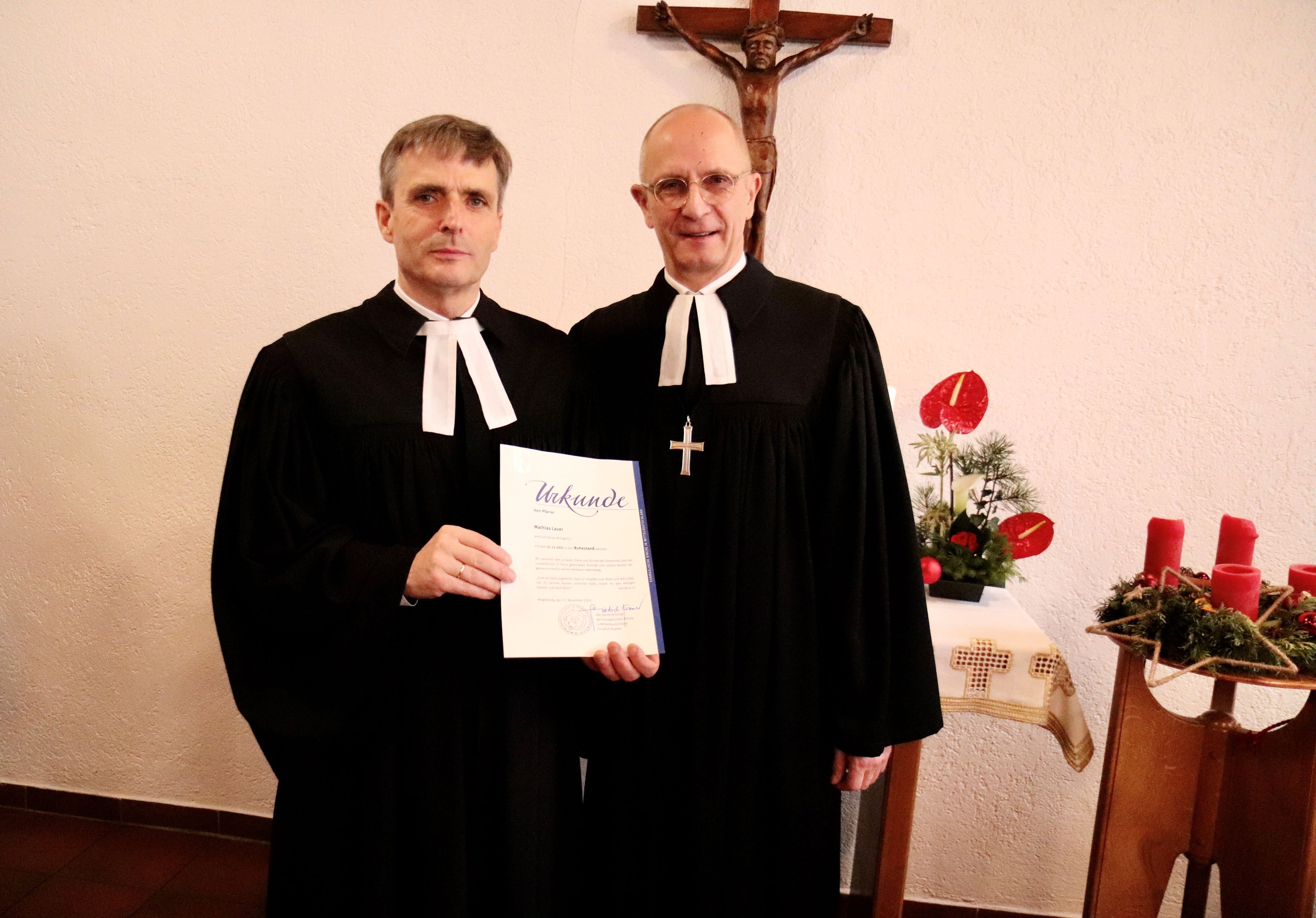 Kirche im Harz: Abschied von Pfarrer Lauer im Kirchspiel Huy