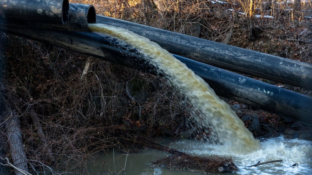 Im Januar kam es zu dem Bruch in der Leitung.
