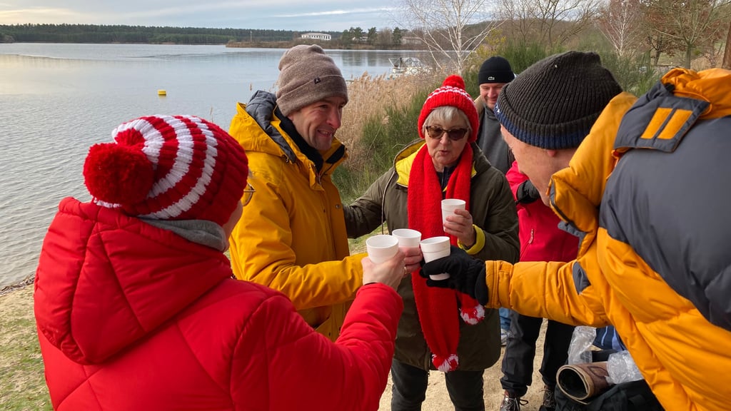 Impressionen vom Eisbaden im Niegripper See 2023.