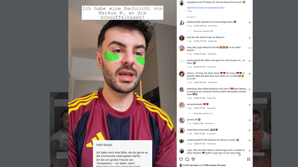 Der YouTuber Sanijel Jakimovski hat eine Spendenaktion für den Leipziger Hotelmitarbeiter Markus W. gestartet.&nbsp;