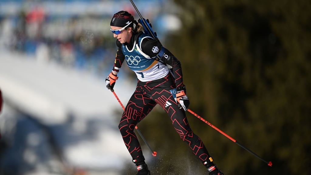 Franziska Preuß läuft in der Staffel nicht an gewohnter Position.