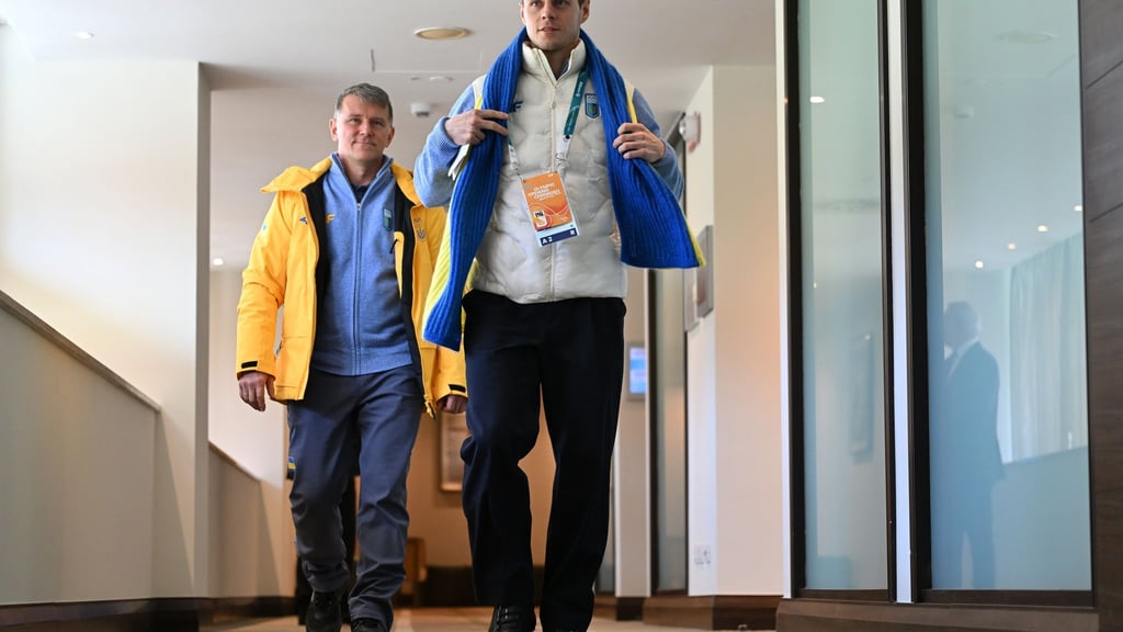 Als Kompensation für seinen Olympiaausschluss hat der ukrainische Skeleton-Fahrer Wladyslaw Heraskewytsch in der Ukraine hohe Geldsummen erhalten. (Archivbild)