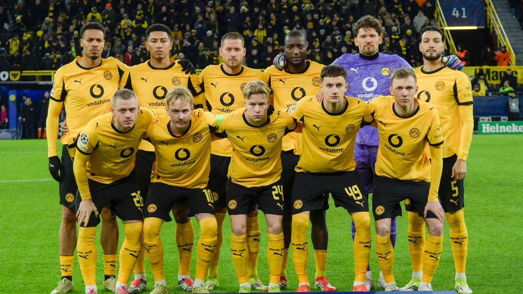 Die BVB-Startelf gegen Bergamo.