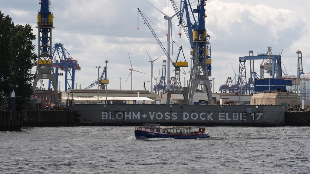 Darf den Eigentümer wechseln: die Werft Blohm+Voss im Hamburger Hafen. (Archivbild)