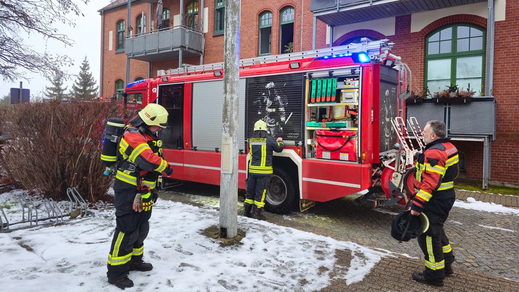 Küchenbrand in der Goethestraße in Zerbst