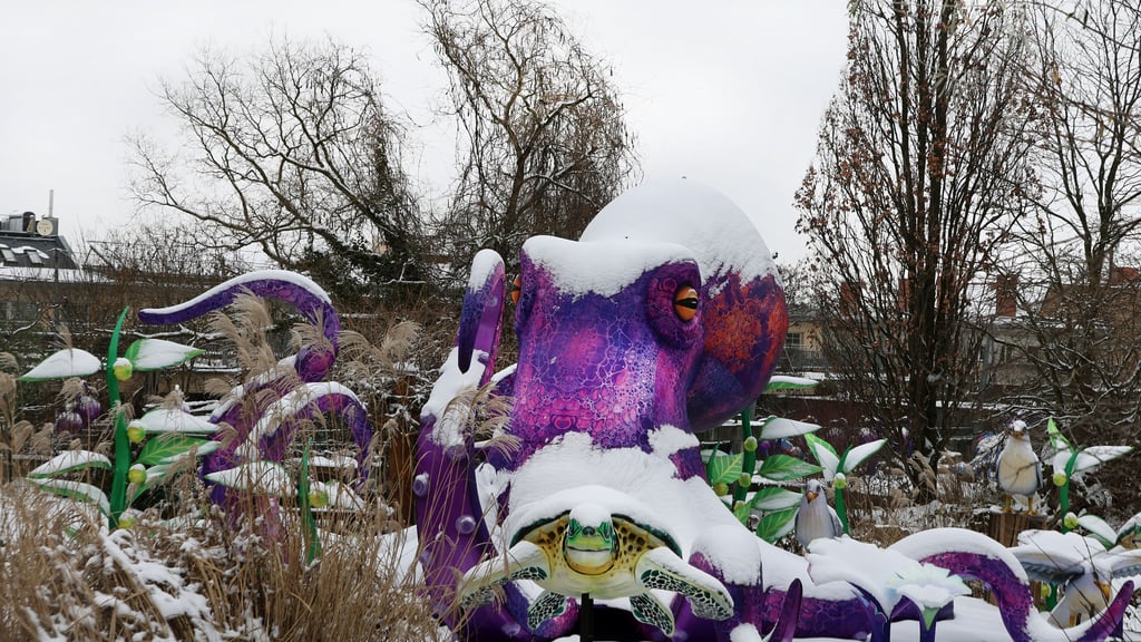 Der Winter machte den Lichterwelten zu schaffen.