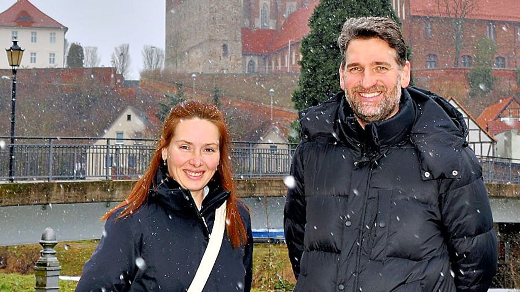 Jenny Even und Ingo Döring vom Radsportclub RSC 1891 Orkan Havelberg freuen sich auf viele Teilnehmer beim Frühlingslauf. 