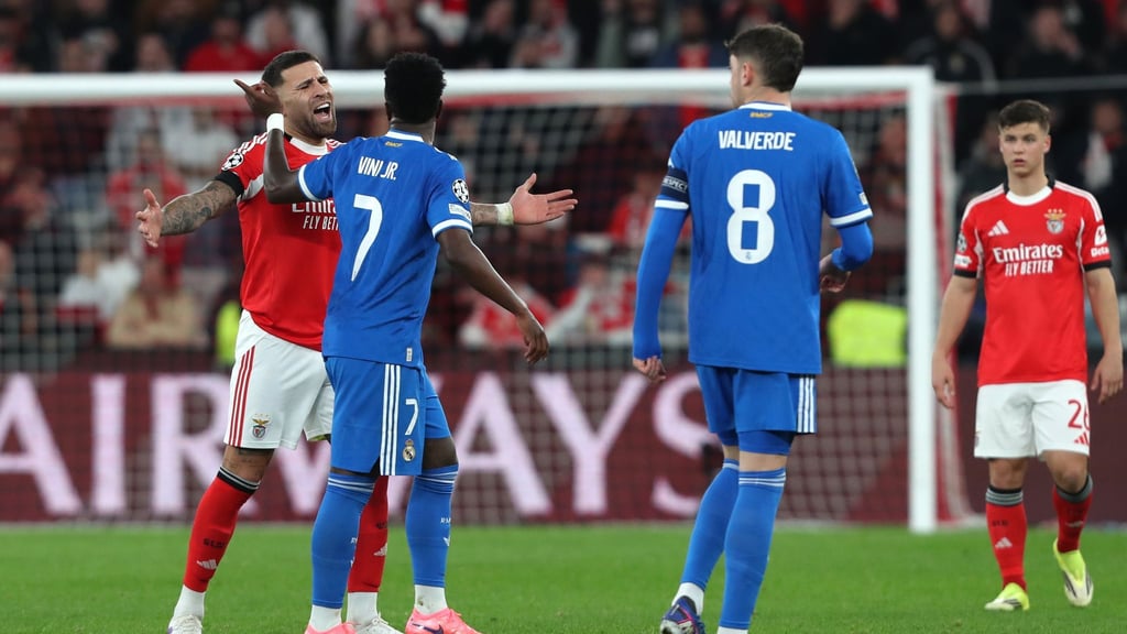 Zwischen Vinicius Junior (7) und Benfica-Spielern kam es zu verbalen Auseinandersetzungen.