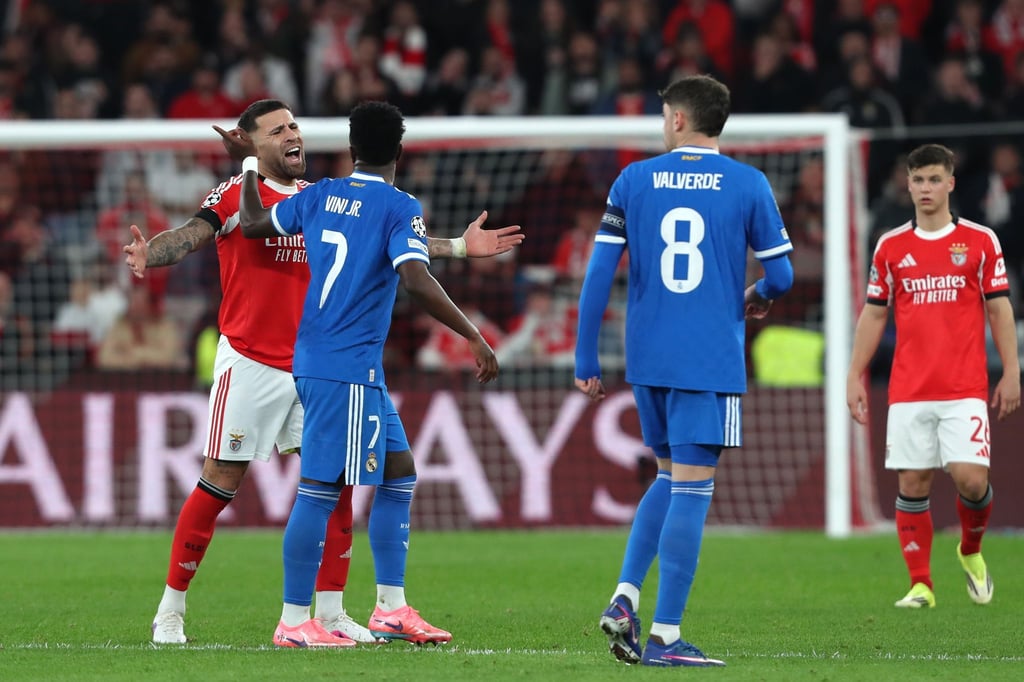 Zwischen Vinicius Junior (7) und Benfica-Spielern kam es zu verbalen Auseinandersetzungen.