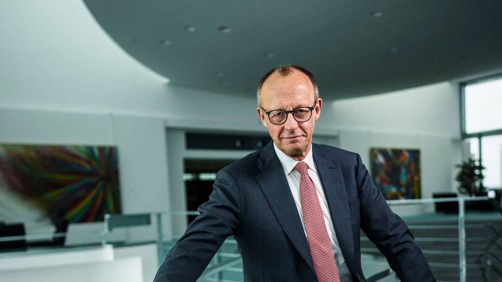 Bundeskanzler Friedrich Merz (CDU) am Dienstag im Kanzleramt in Berlin.