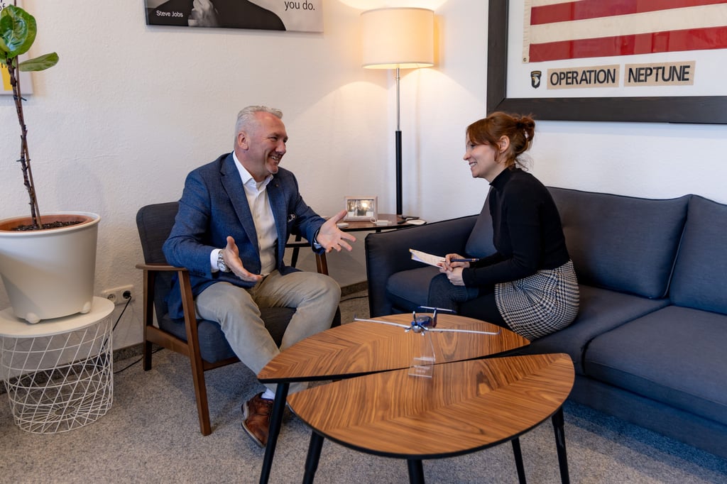 Thomas Kohl im Gespräch mit General-Anzeiger-Redakteurin Jessica Seemann