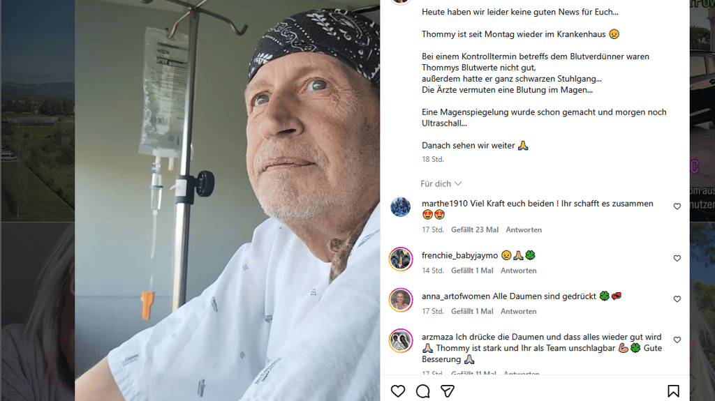 "Goodbye Deutschland"-Auswanderer Thommy Schmelz musste erneut ins Krankenhaus.