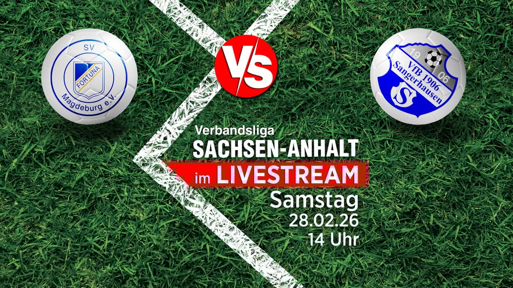 In der Verbandsliga Sachsen-Anhalt empfängt Fortuna Magdeburg am 28. Februar den VfB 1906 Sangerhausen. Volksstimme und Mitteldeutsche Zeitung übertragen das Spiel im Livestream.