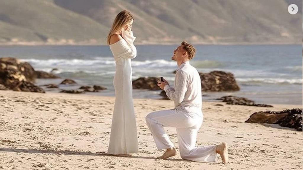 An einem Strand in Südafrika hat HFC-Profi Niclas Stierlin seiner Josephine den Antrag gemacht.