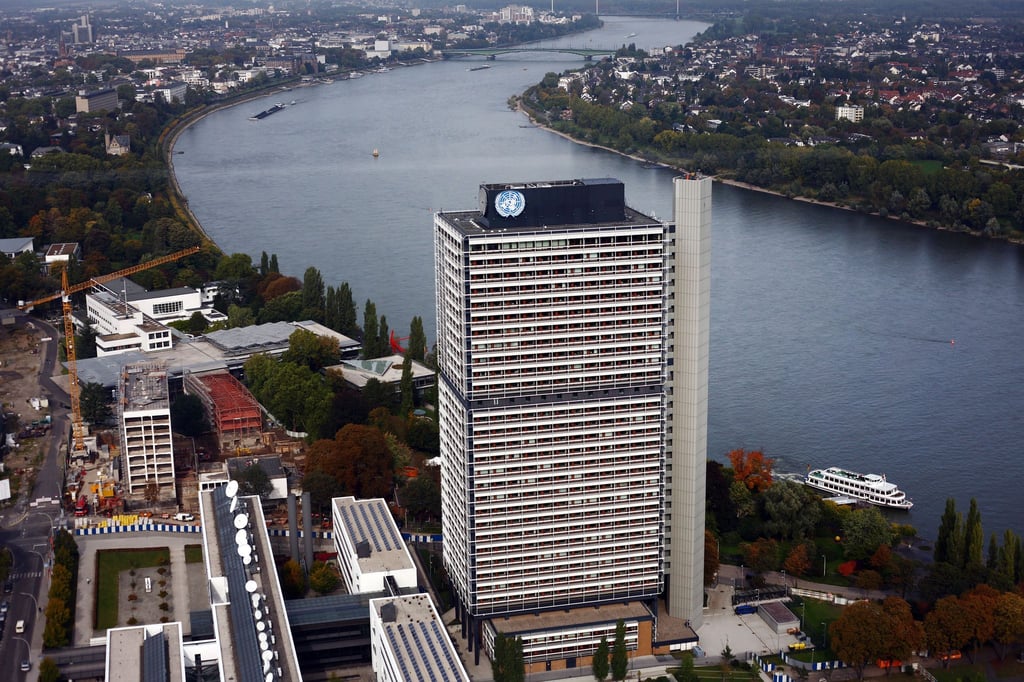 Der „Lange Eugen“, das ehemalige Abgeordnetenhaus des Bonner Regierungsviertels, ist heute Teil des UN-Campus. (Archivbild)