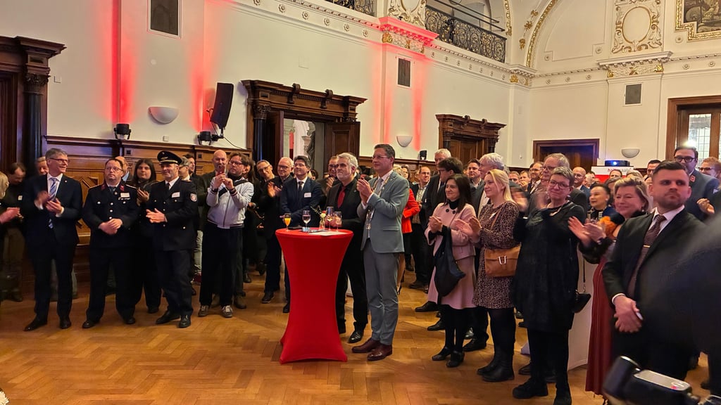 So sah der Neujahrsempfang der Stadt Halle 2026 aus.